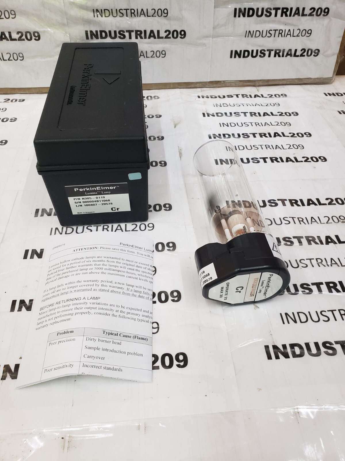 PERKIN ELMER LUMINA LAMP N305-0119