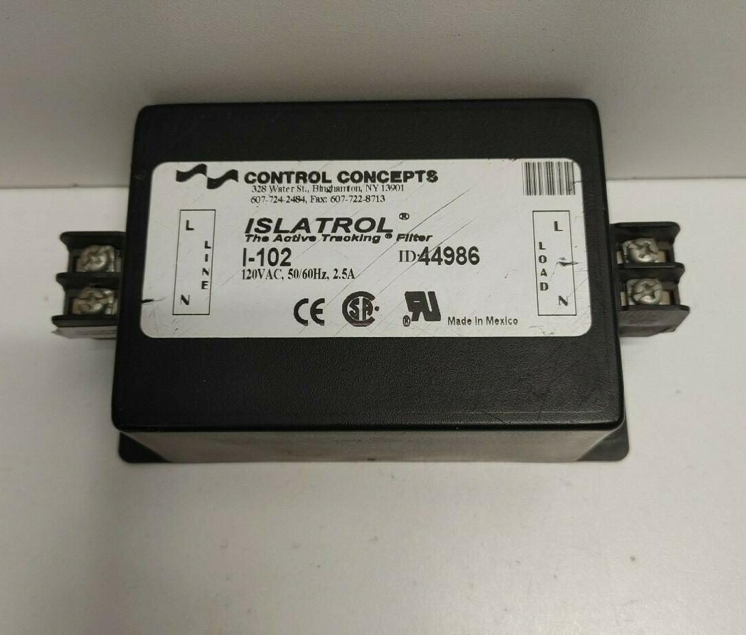 GUARANTEED! CONTROL CONCEPTS ISLATROL 120V ACTIVE TRACKING FILTER I-102