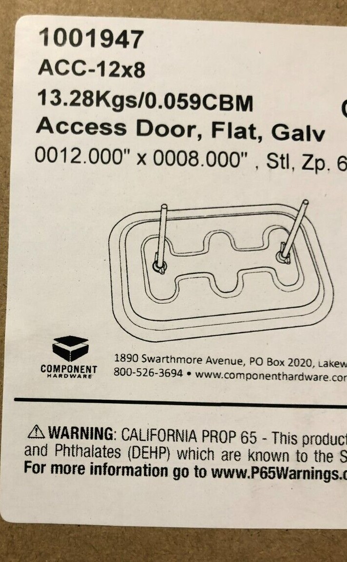 Flame Gard ACC-12X8 Hi-Temp Access Door