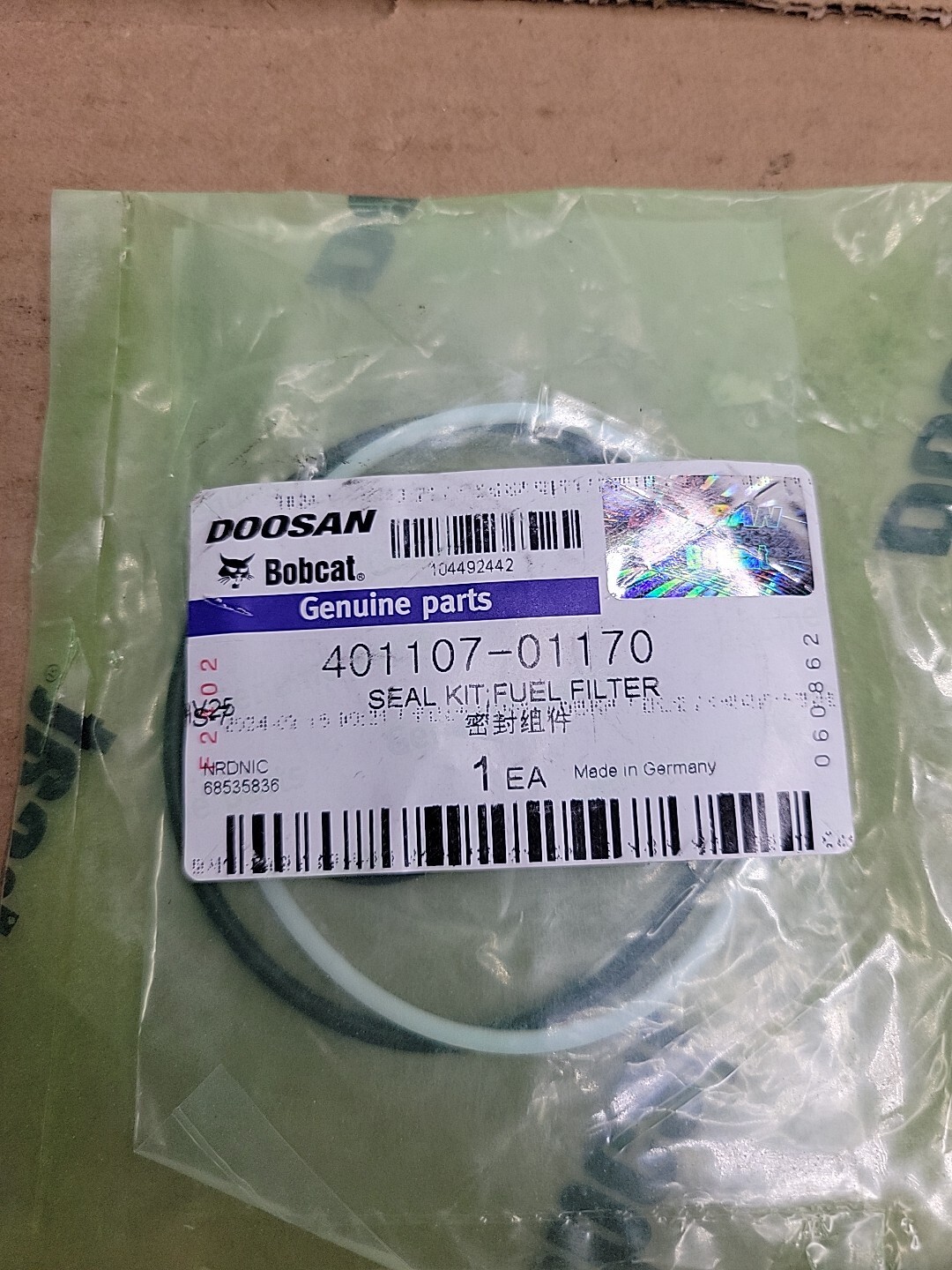 DOOSAN For Bobcat Fuel Filter SEAL KIT 401107-01170