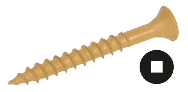 Zoro Select Wood Screw, #12, 2 in, Zinc