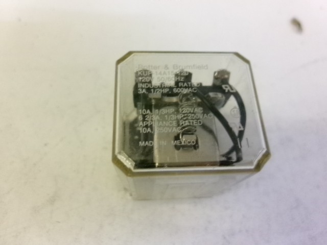 POTTER&BRUMFIELD KUP-14A15-120 RELAY USED FREE SHIPPING!!!!!!!!!!!!!!!!!!!!