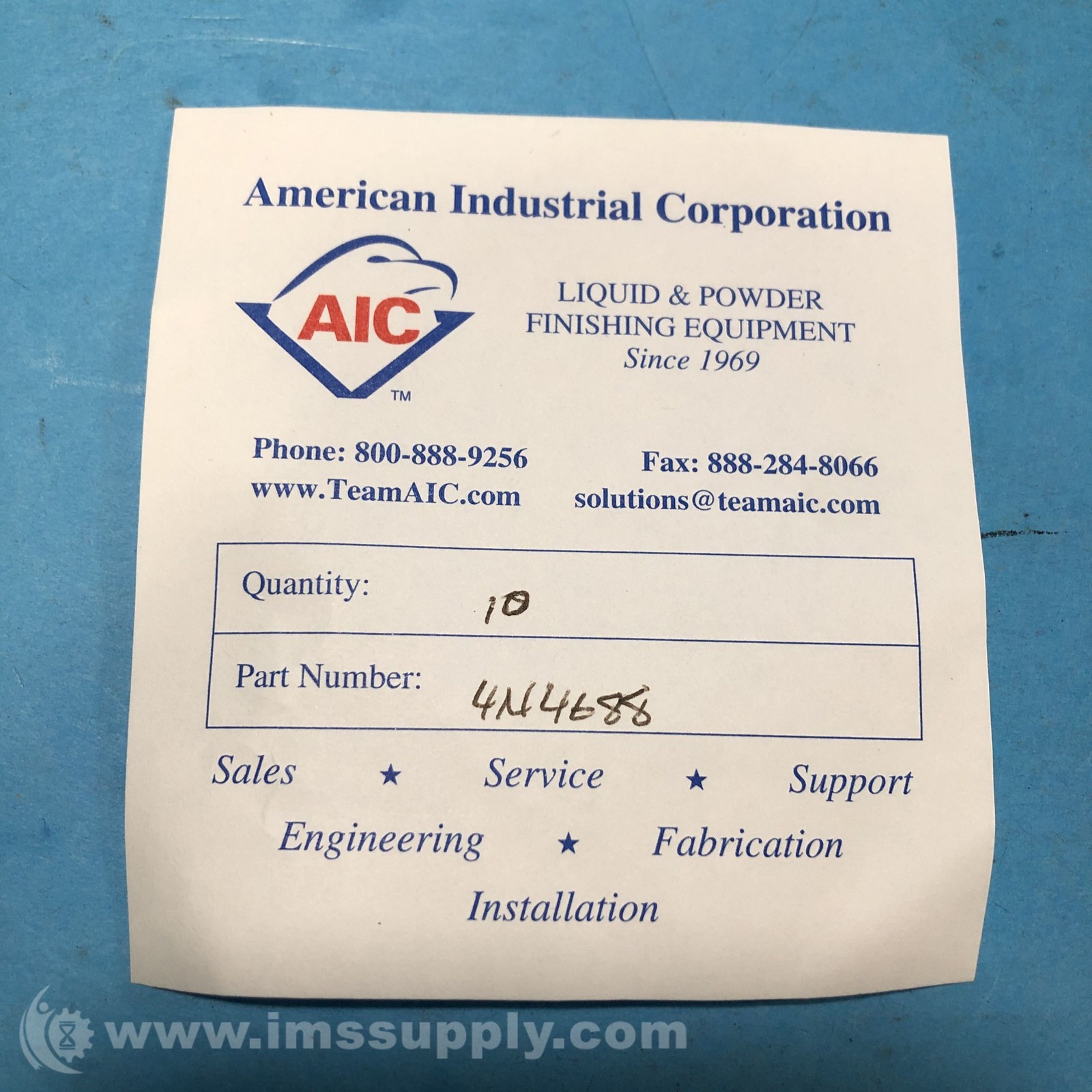 American Industrial Corporation Box of 10 4N4688 Pin, ABB FNOB