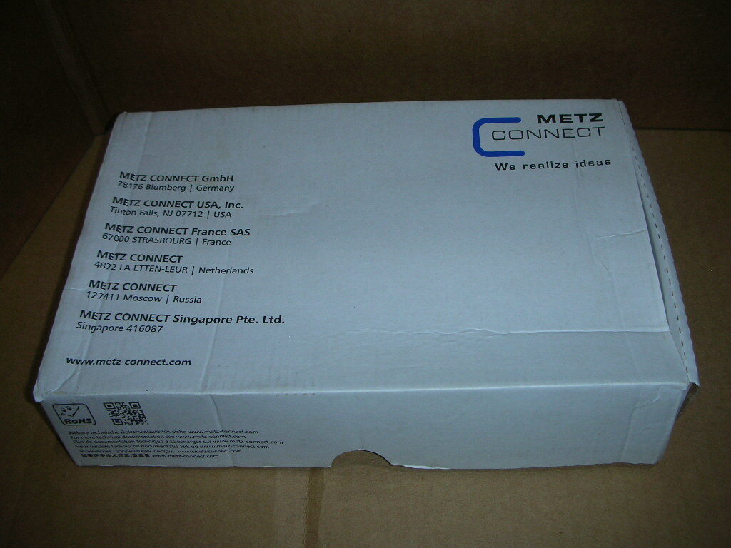 Metz CONNECT 130910-I Recessed RJ45 E-DAT Module Cat.6A 8(8) Jack T568A 1-Pc NEW