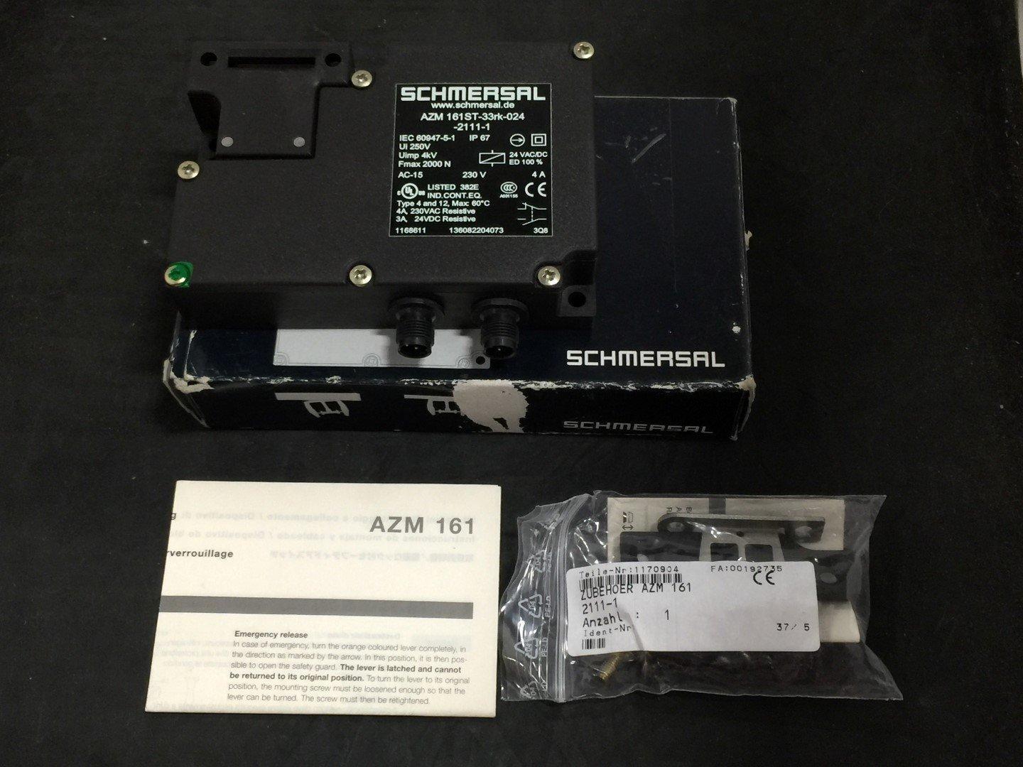 SCHMERSAL AZM161ST-33RK-024-2111-1 SAFETY INTERLOCK SWITCH 24VAC/DC
