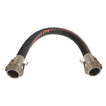CONTINENTAL CHX150-15CC-G Chemical Hose, 1-1/2″ ID x 15 ft., Black