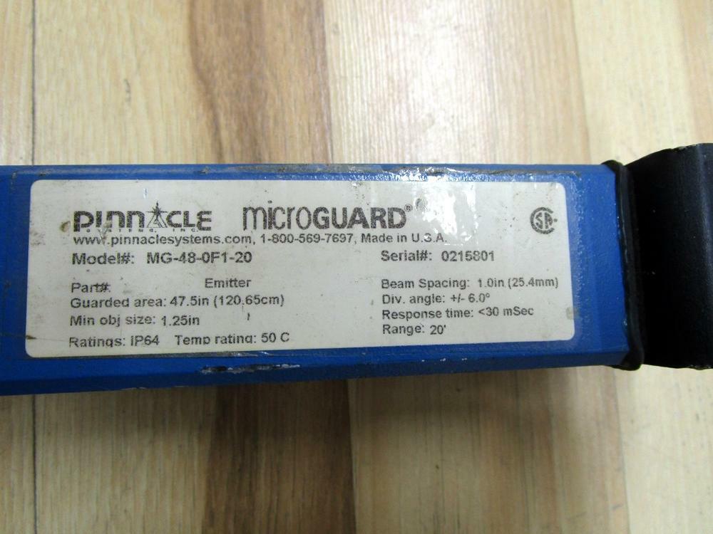 Pinnacle MG-48-0F1-20 Light Curtain MG480F120 Emitter