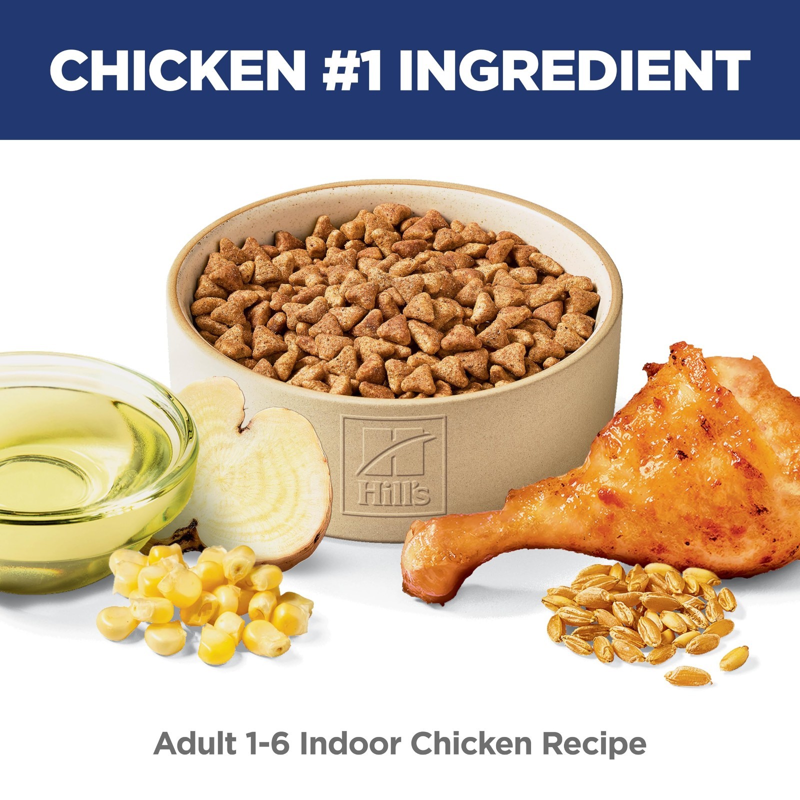 Hill’s Science Diet Adult 1-6 Indoor Dry Cat Food, Chicken, 15.5 lb. Bag