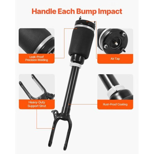 Front Air Suspension Struts Shock Absorbers, Compatible With Mercedes Benz W164