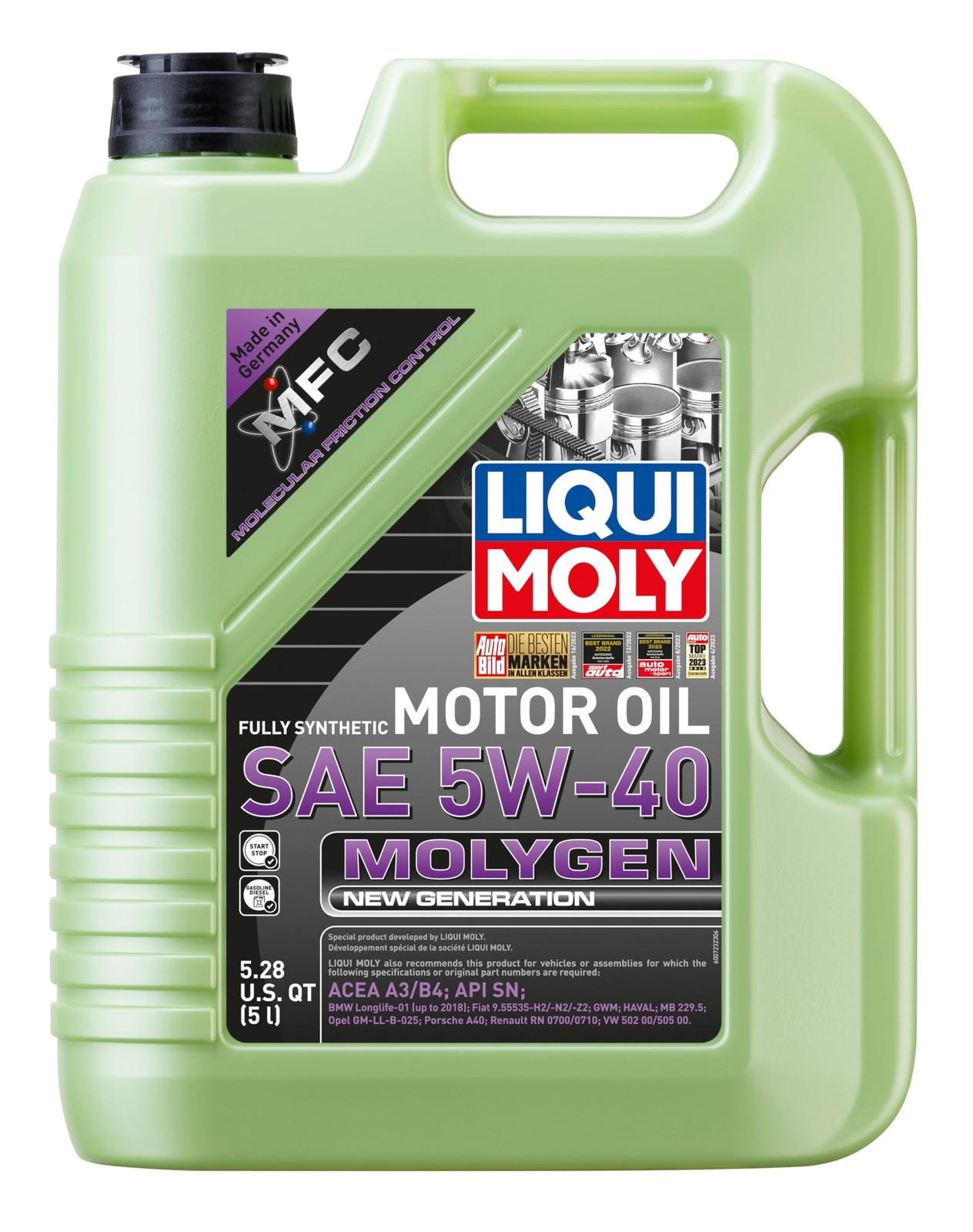 LIQUI MOLY Molygen New Generation 5W40 5 L Fully synthetic engine oil SKU