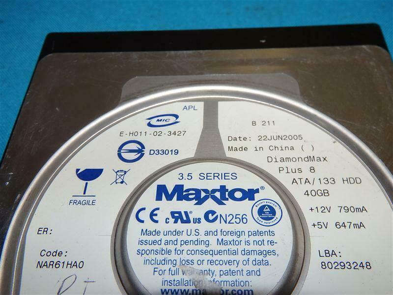 Maxtor NAR61590 Diamond Max Plus 8 40GB ATA/133 HDD Hard Disk Drive