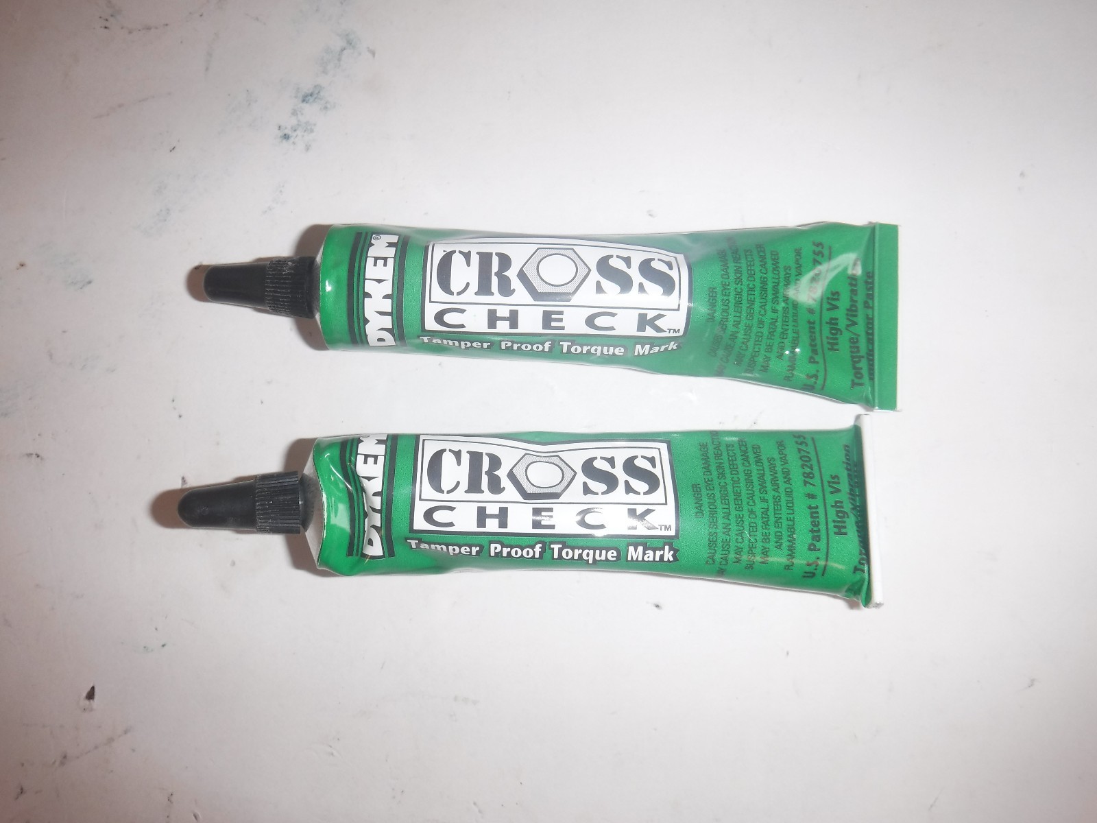 LOT OF 2 DYKEM 83315 Tamper Proof Torque Mark, Green (H9T)