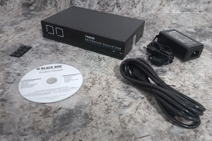 Black Box SW2008A-USB-EAL ServSwitch Secure KVM Switch with USB, DVI 2 Port