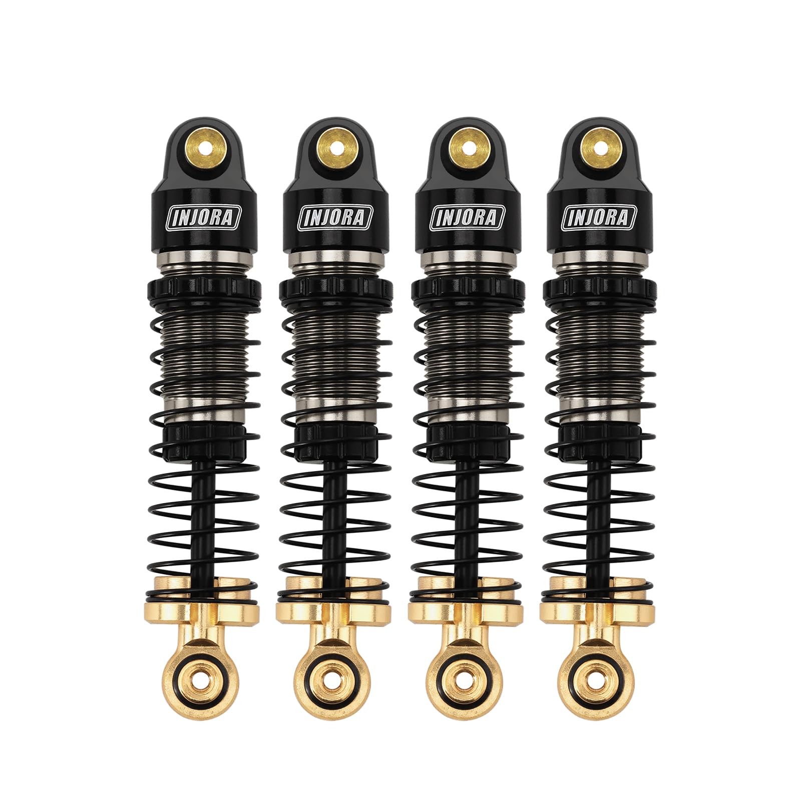40mm Big Bore Oil Shocks, 1/24 SCX24 FCX24M Upgrade, 4.3g, Aluminum, Brass
