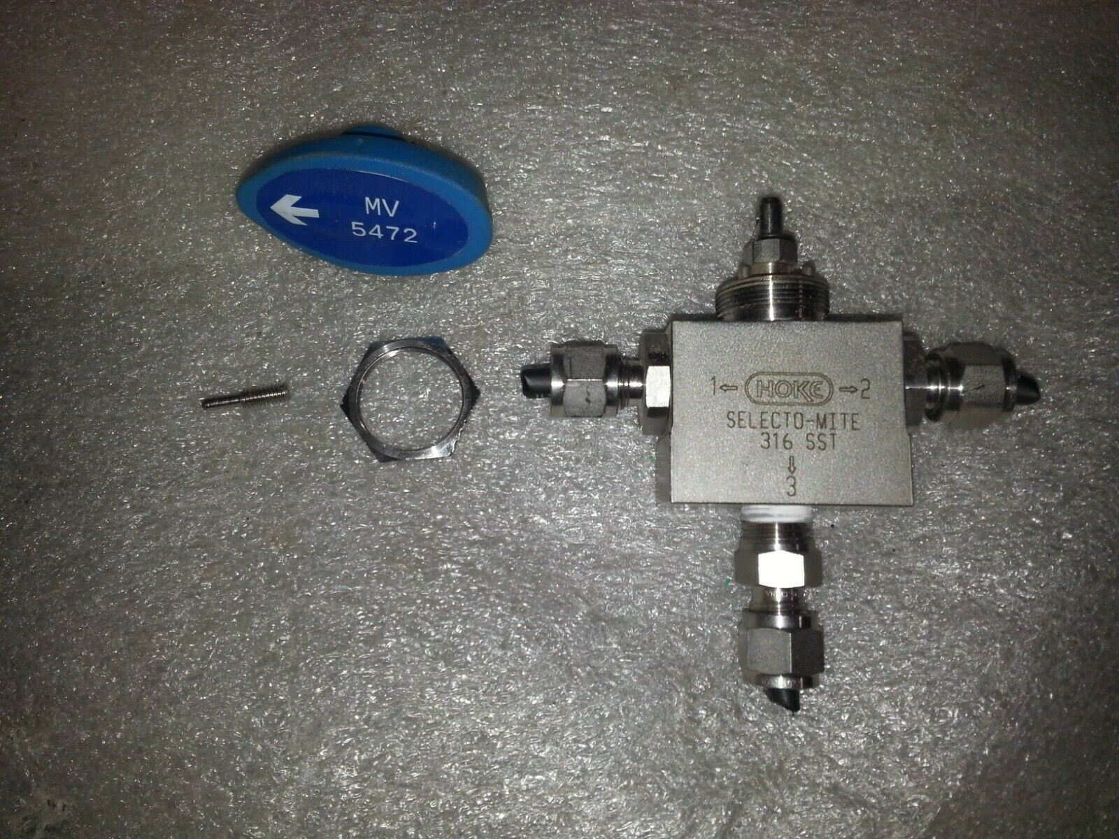 HOKE SELECTO-MITE 316 SST MV 5472 7165G4Y 500PSI 316SST 35BAR 1319