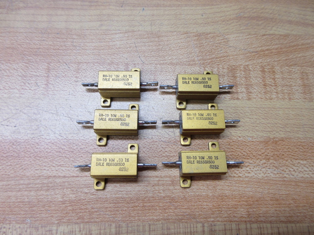Dale RE65GR500 Vishay Resistor RH-10 .5Ω 10w (Pack of 3)