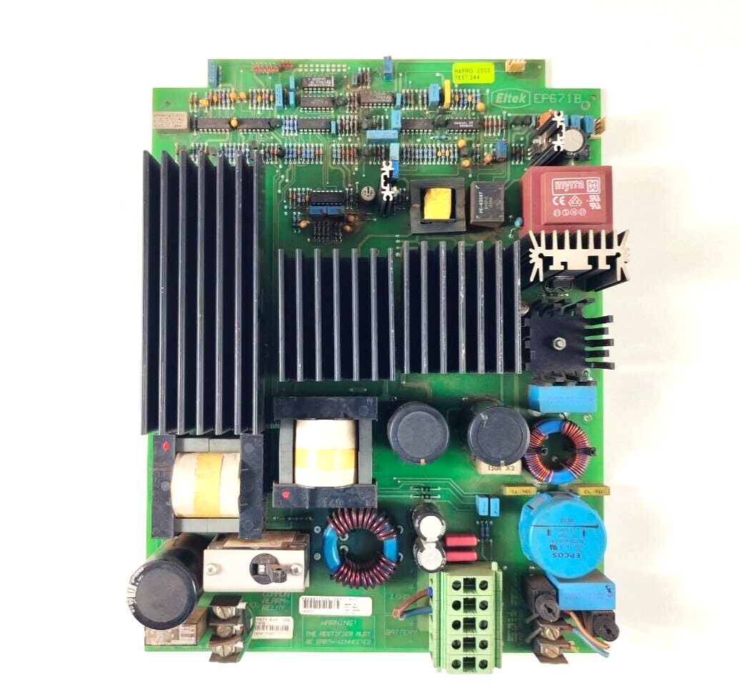 Eltek A/S EP671B Pcb Card Comp.Side T19075-H9-11, Solder Side T19076-H9-10