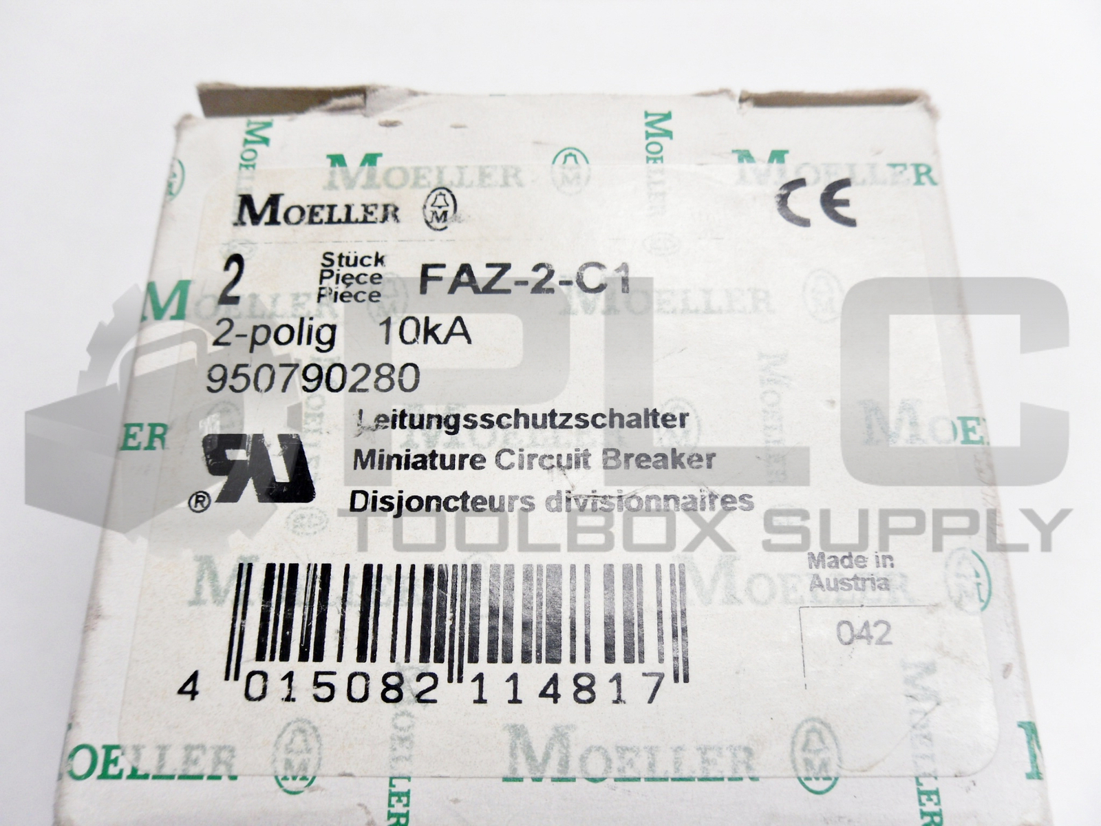 NEW EATON KLOCKNER MOELLER FAZ-2-C1 CIRCUIT BREAKER