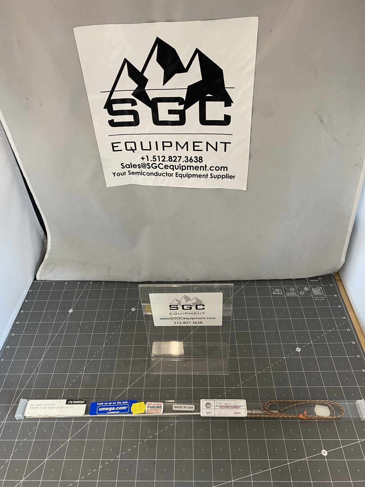 Omega Yes TC K-Type 3/16 Thermocouple Probe 750-2843-01 PN: TJ36-CASS-316G-12-CC