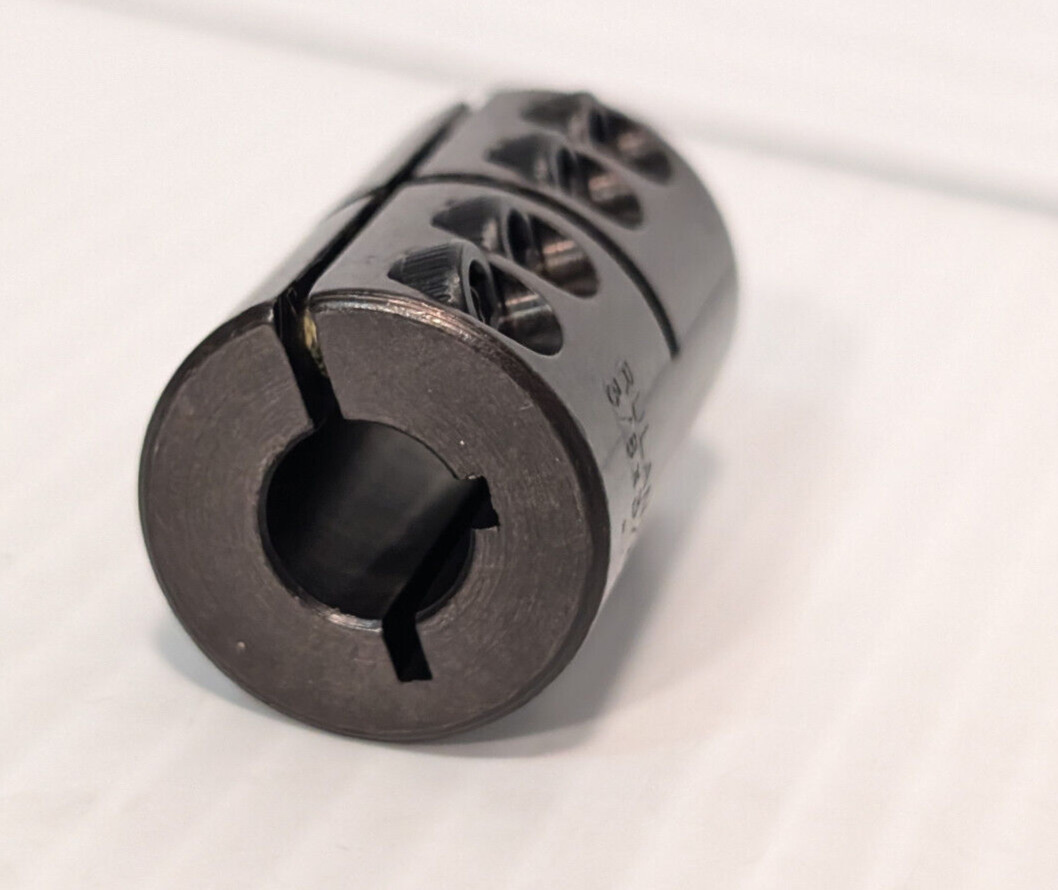 Ruland CLC-6-6-F Nomar Clamp Type Rigid Coupling with Keyway, Single-Point Faced