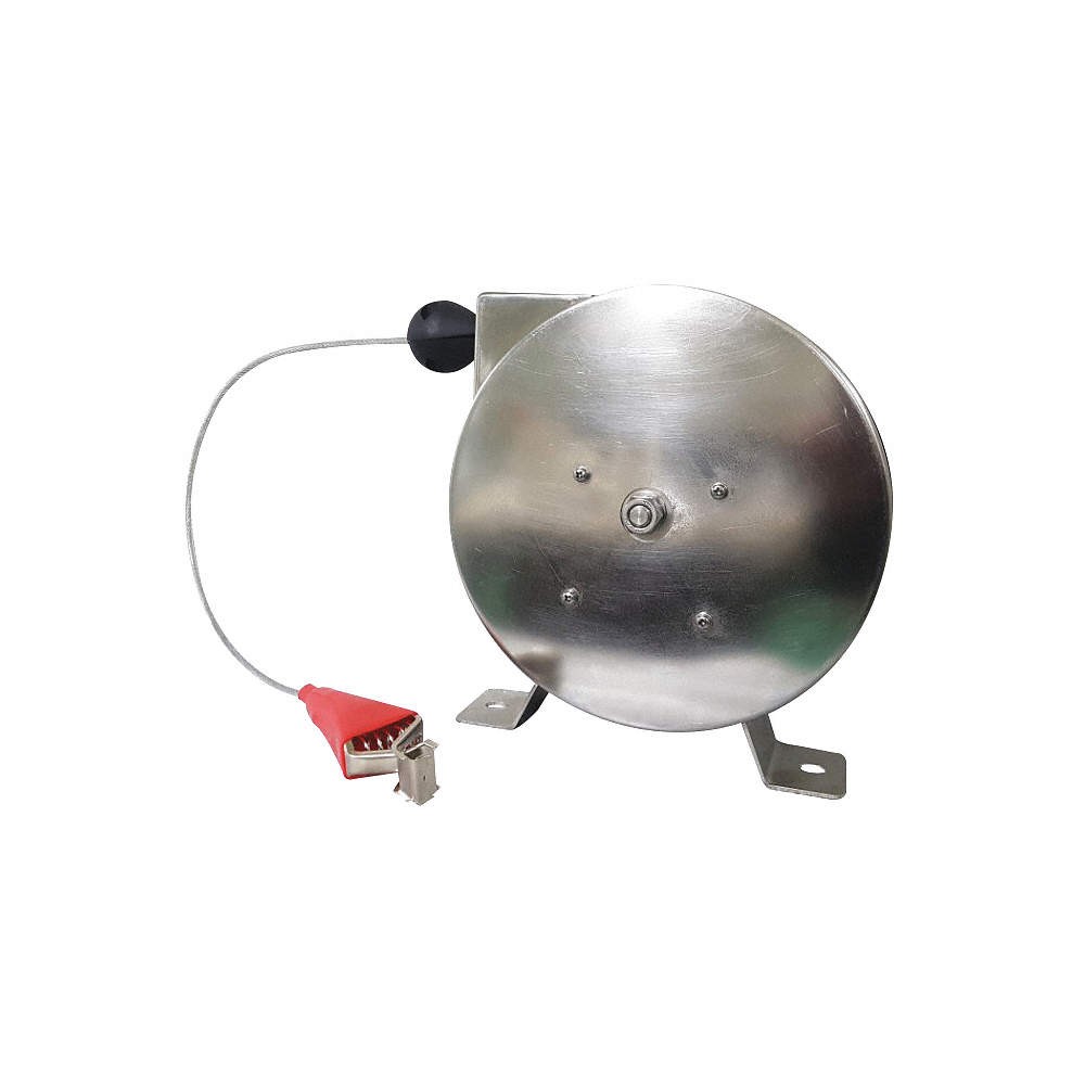 SPEEDAIRE 440G05 Cable Reel,50 ft.,Stainless Steel,Silver 440G05