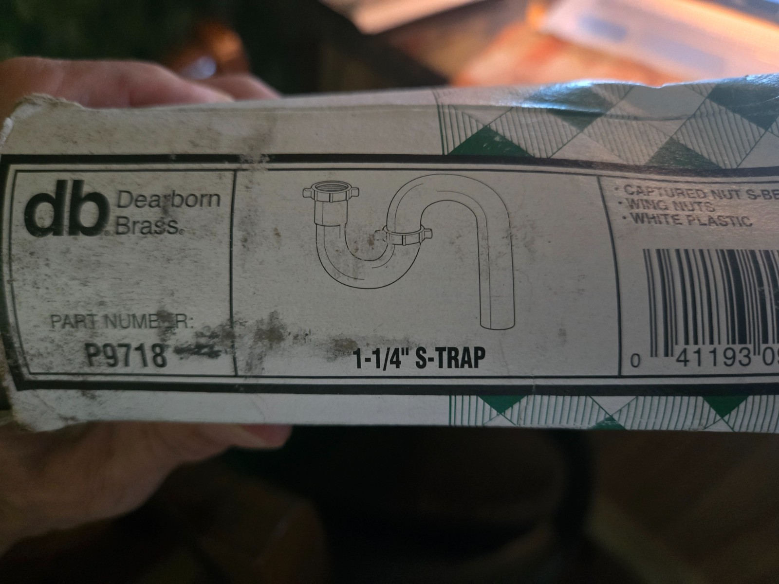 Oatey P9718 Dearborn S-Trap 1.25 Replacement 5529