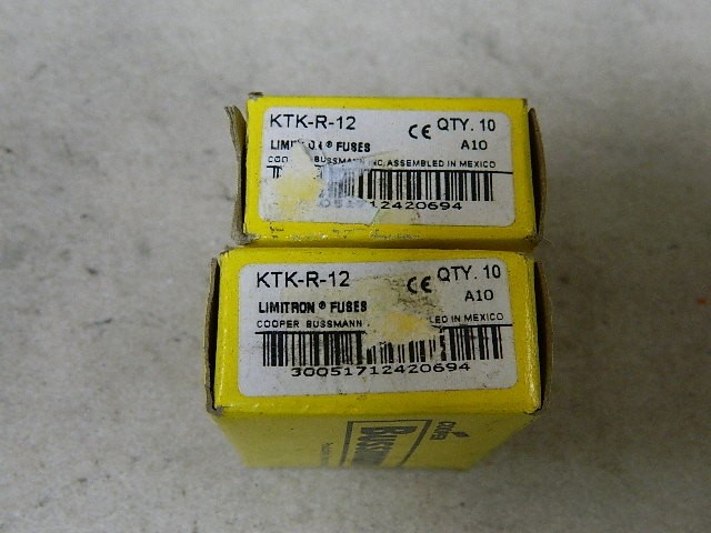 Cooper Bussman KTK-R-12 LIMITRON Fuses ( 20 – pieces ) NEW Lot # 11