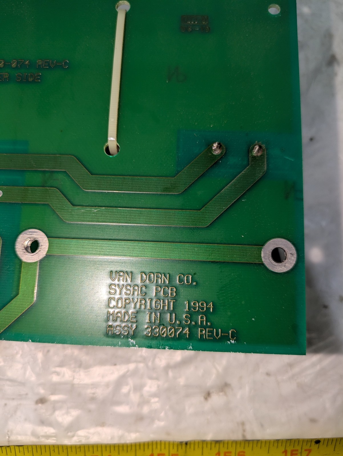 VAN DORN 330074 REV C PC330-074 REV C CORCOM 10VR3 10A 120/250V 50-60HZ