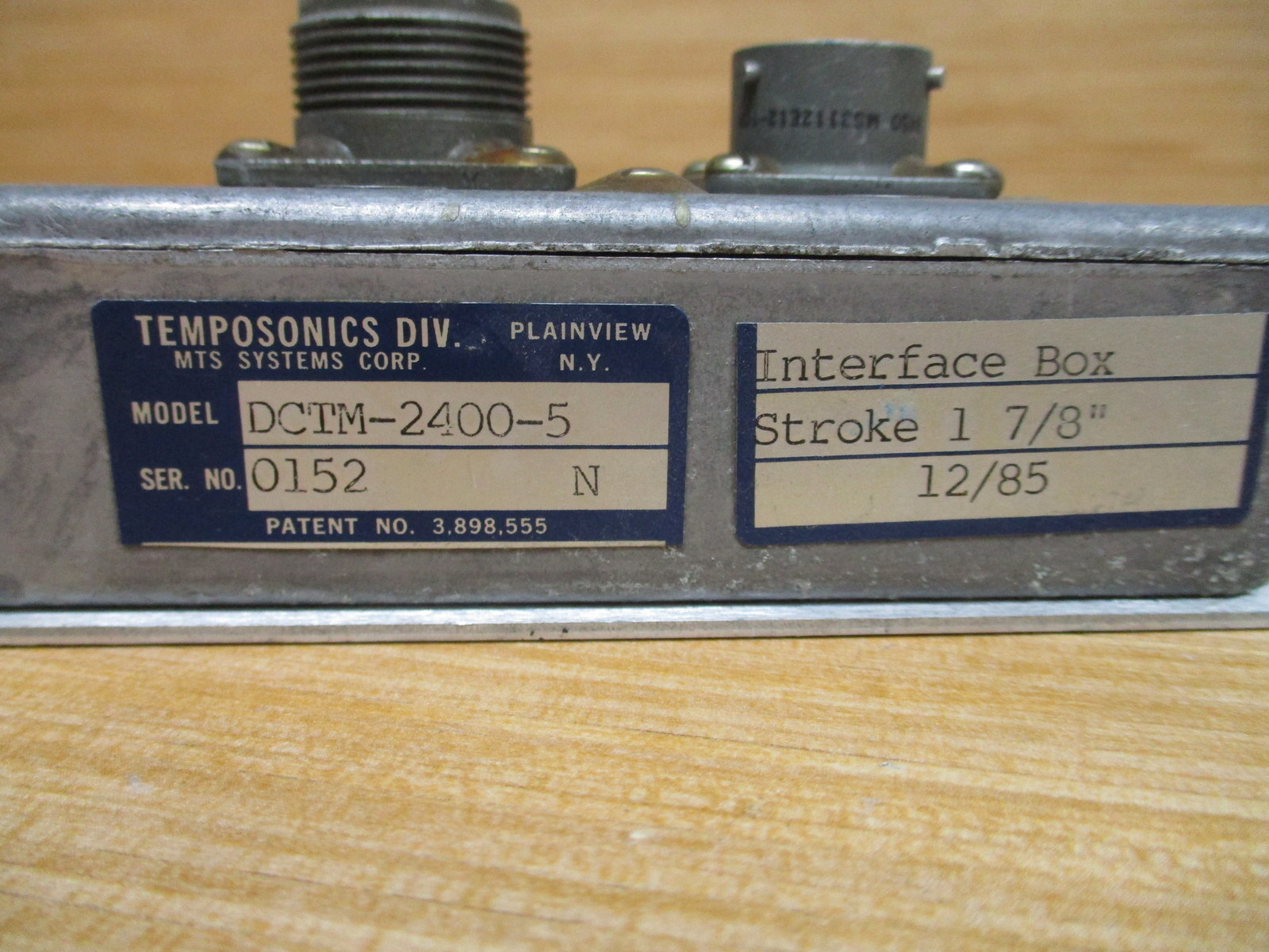 Tempsonics DCTM-2400-5 Interface Box DCTM24005