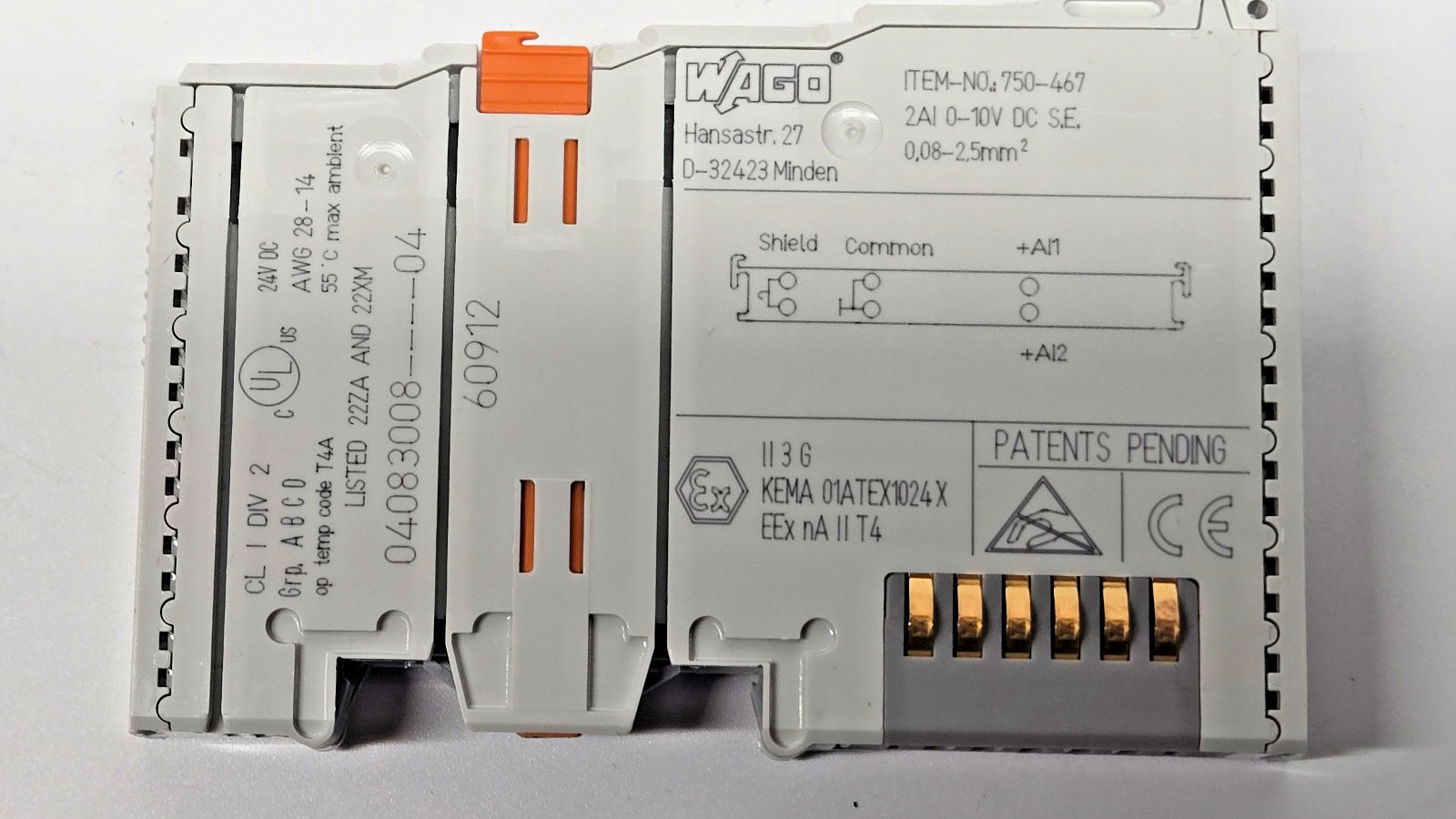 Wago I/O System 750-337, 750-402, 750-504, 750-650, 750-467, 750-550, 750-600