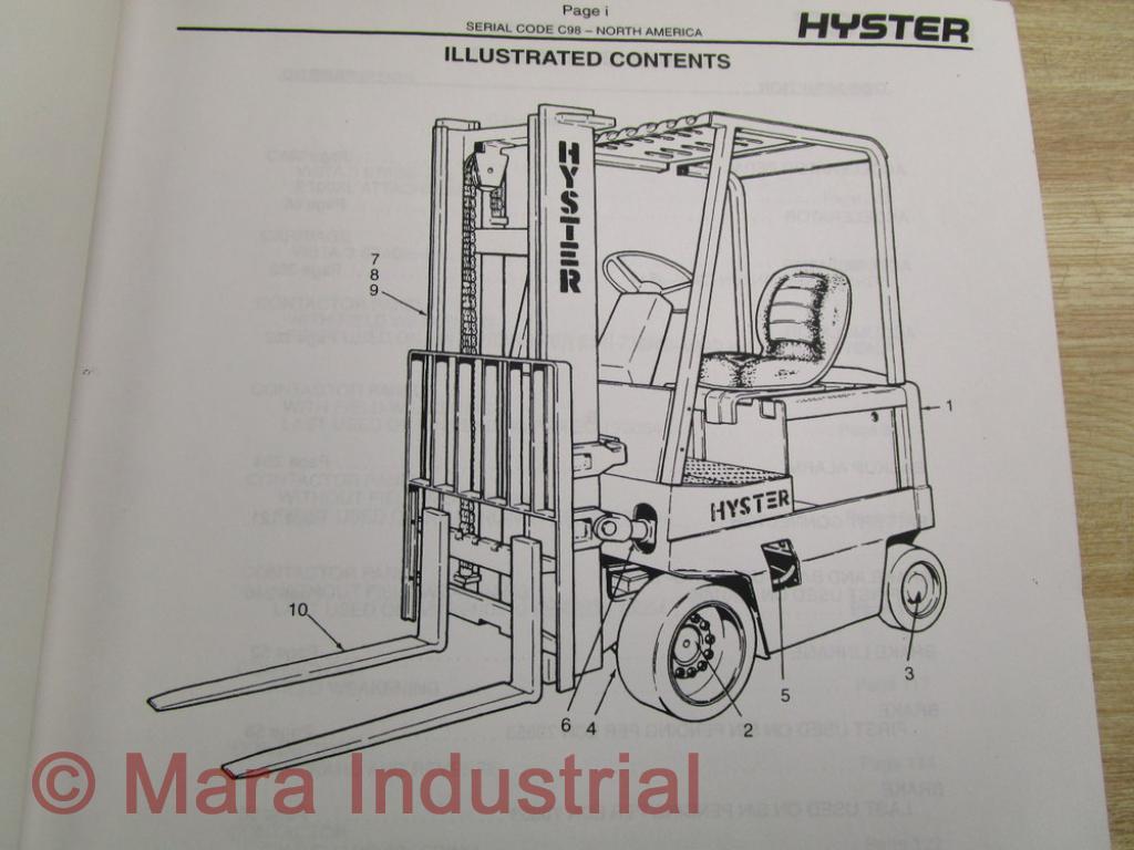 Hyster 852410 Parts Manual For E70-80-100-120XL Hy-852410