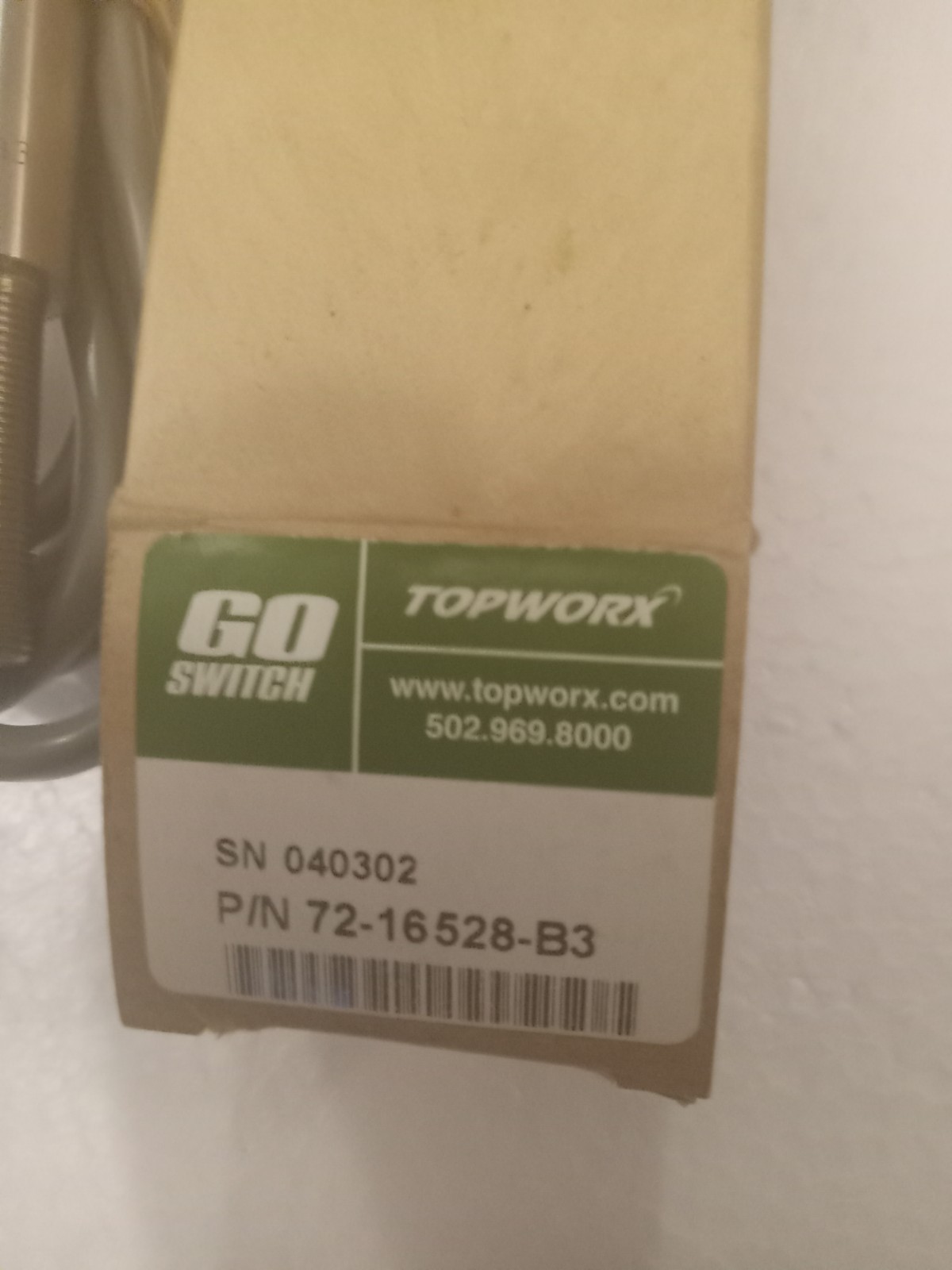 NEW TopWorx 72-16528-B3 Go Switch Proximity Switch