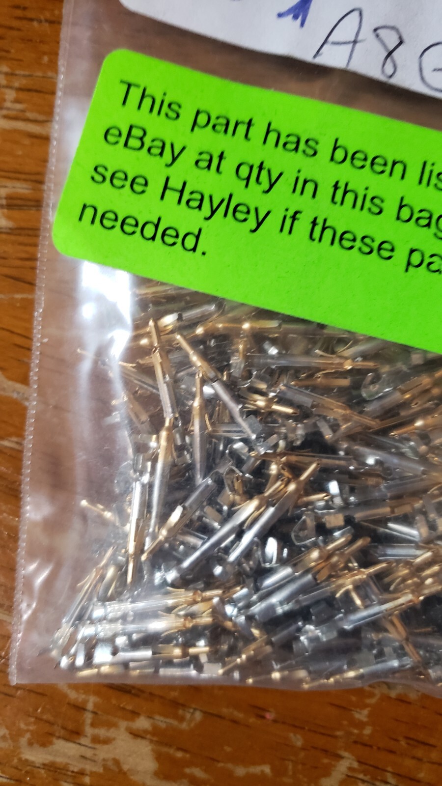 NEW LOT of 150 TE Pin Power Contact Gold Crimp 22-26 AWG Mate-N-LOK # 770985-3