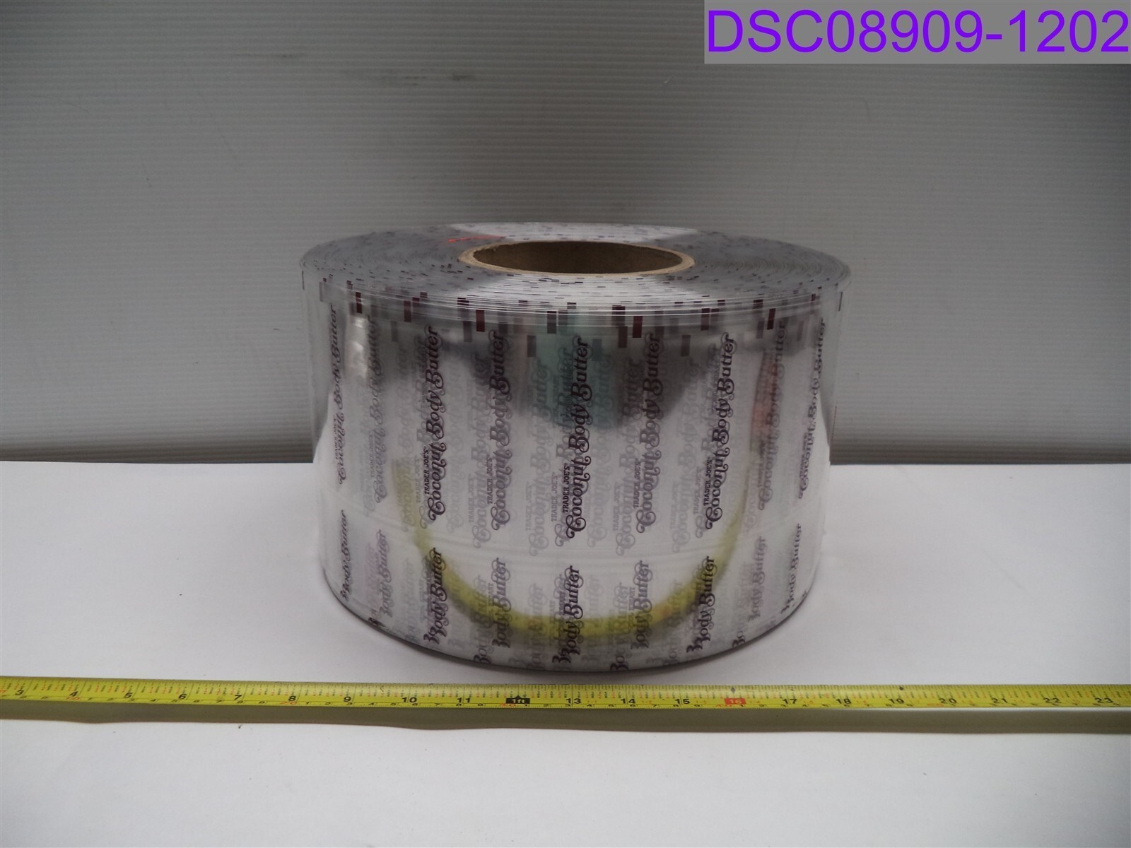 Qty = 1 Roll of 7,158: Trader Joe’s Coconut Body Butter Shrink Sleeves LSJ2025S0