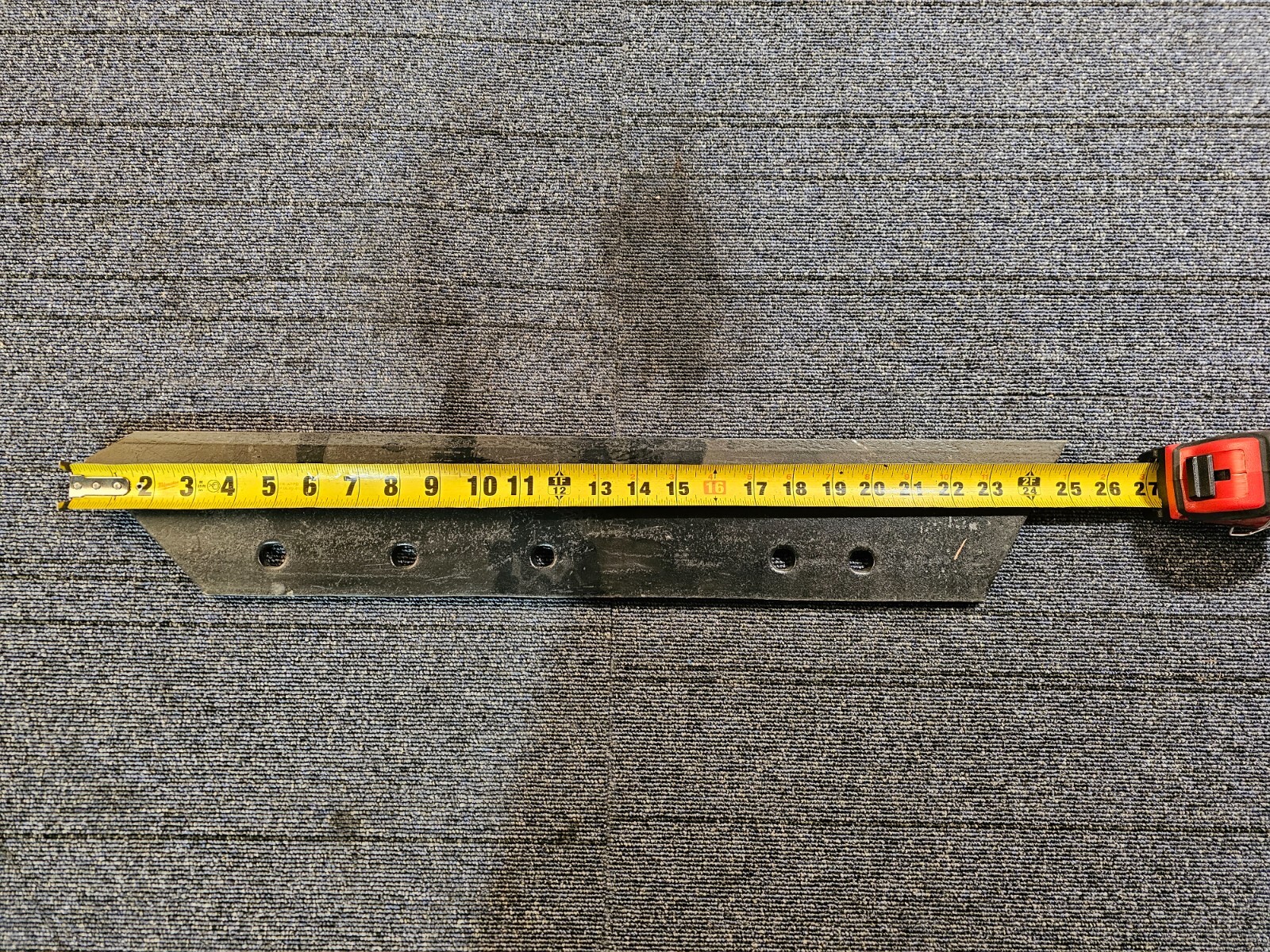 Wiese Plow Share RSJD 185 W08D 6K1 / 5 Hole Mounting 25″ Length 4-1/8″ Width