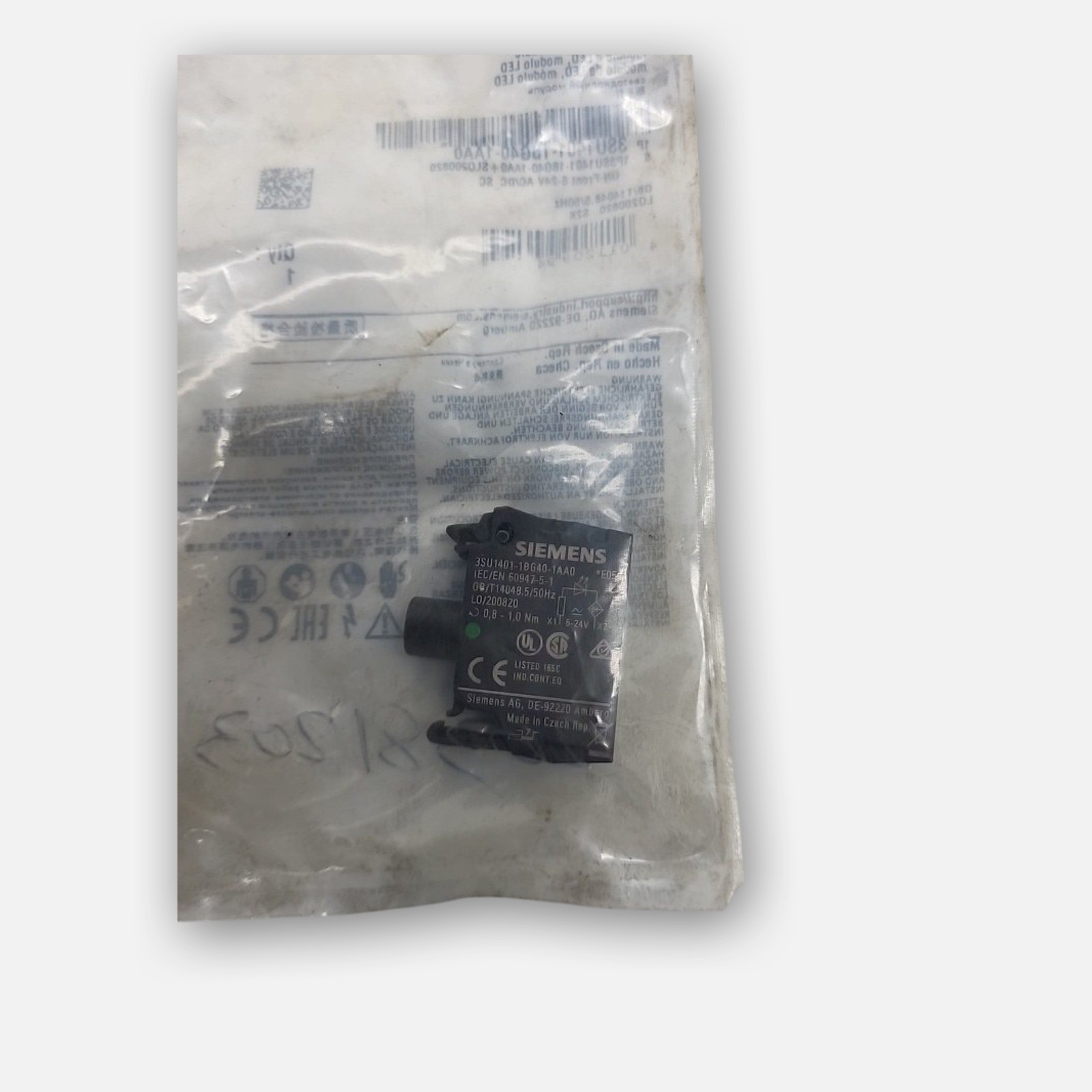 SEALED NEW SIEMENS 3SU1401-1BG40-1AA0 LED MODULE