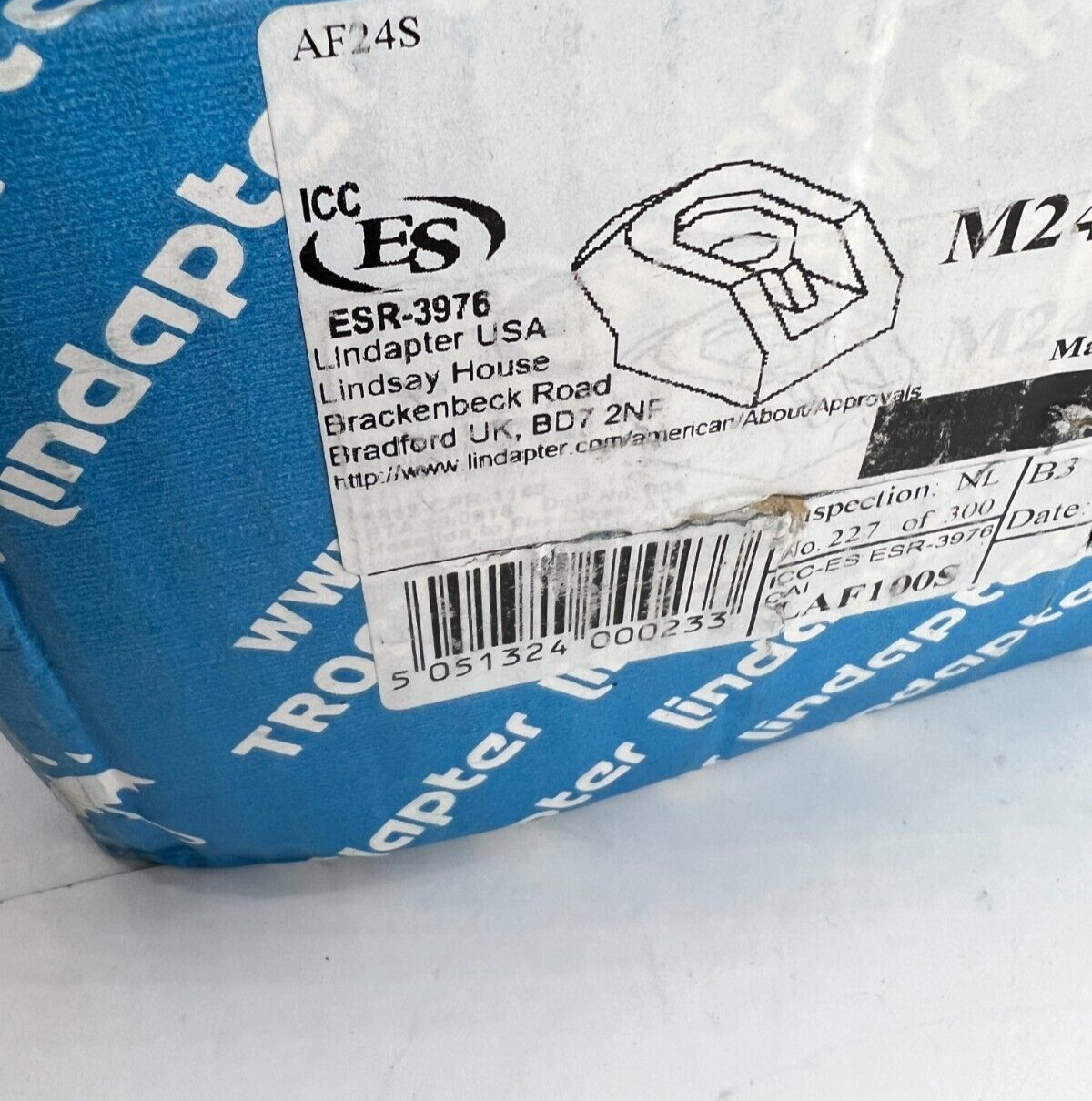Lindapter LAF100S Type AF High Slip Resistant Girder Clamp HDG AF24S