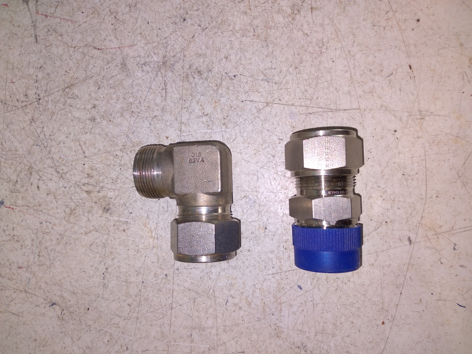 LOT OF SWAGELOCK FITTINGS, … 20 OF EACH TYPE STAINLESS STEEL