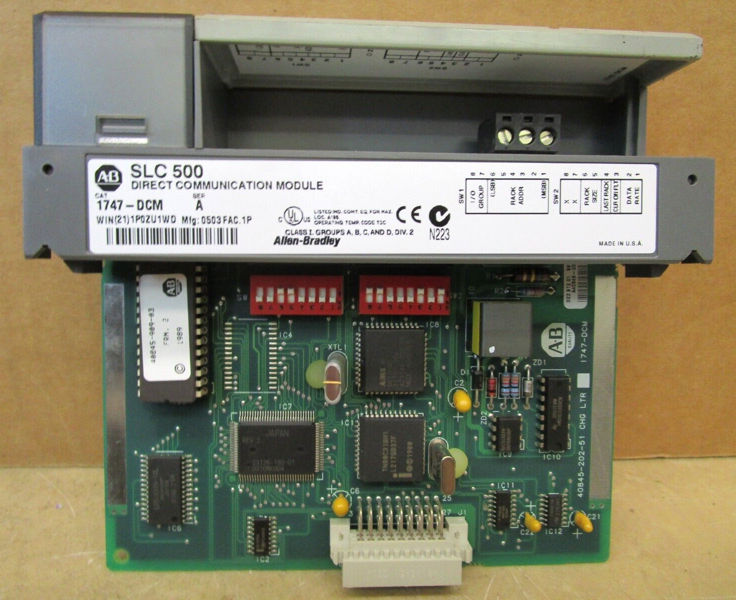 Allen-Bradley SLC500 5/04 1746-P2 1747-L541 1746-NI16V 47689HM