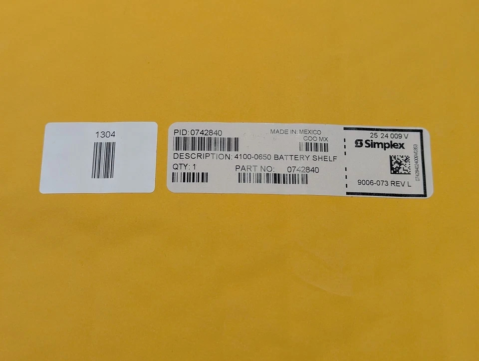 New Simplex 4100-5203 Expansion Bay Sub-Assembly For Simplex Fire Control
