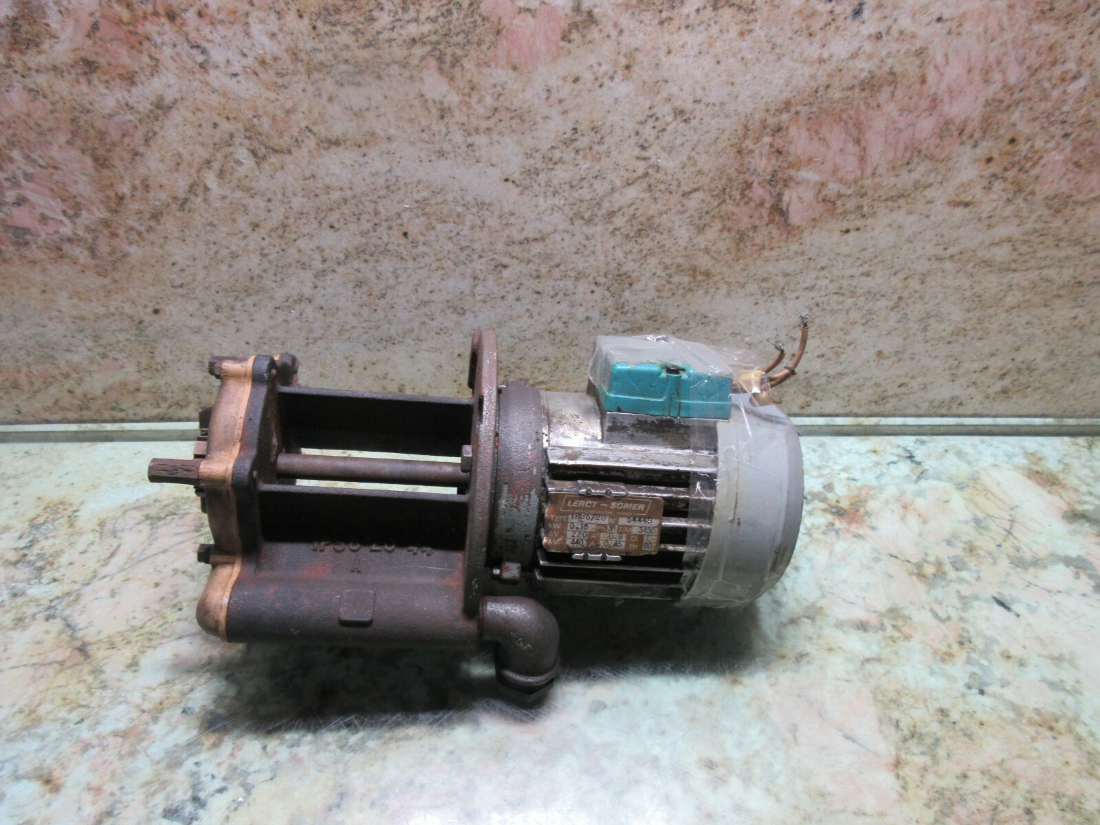 LEROY SOMER IP56/20 64448 1P56/20 COOLANT PUMP CINCINNATI ARROW 500 CNC MILL
