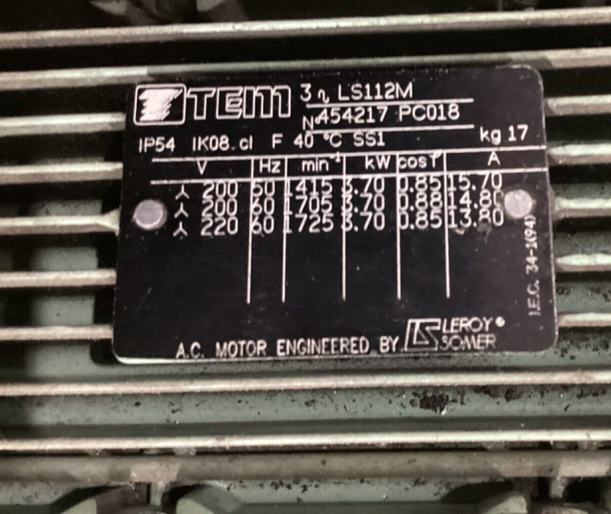 TSUBAKI SWM80V10LF370S SJ5003-2 / TEM LS112M 454217PC018 #455JMFMLJ60