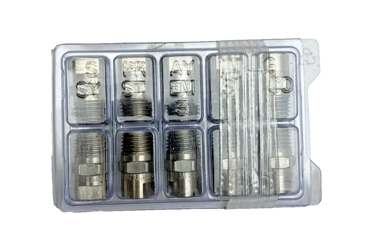 Lot Of 10, Spraying Systems H1/4U-SS9510 Stainless Steel Flat Fan VeeJet Nozzle