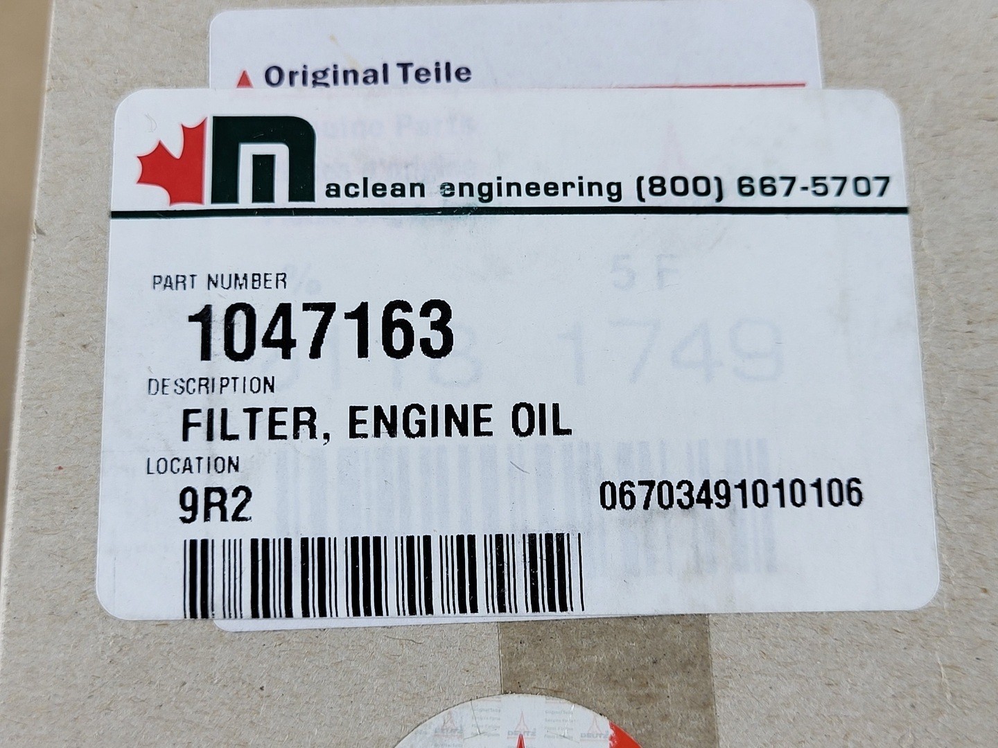 SURPLUS NEW MACLEAN Bolter Filter Package Kit F6L413FW Drill Maclean – Air
