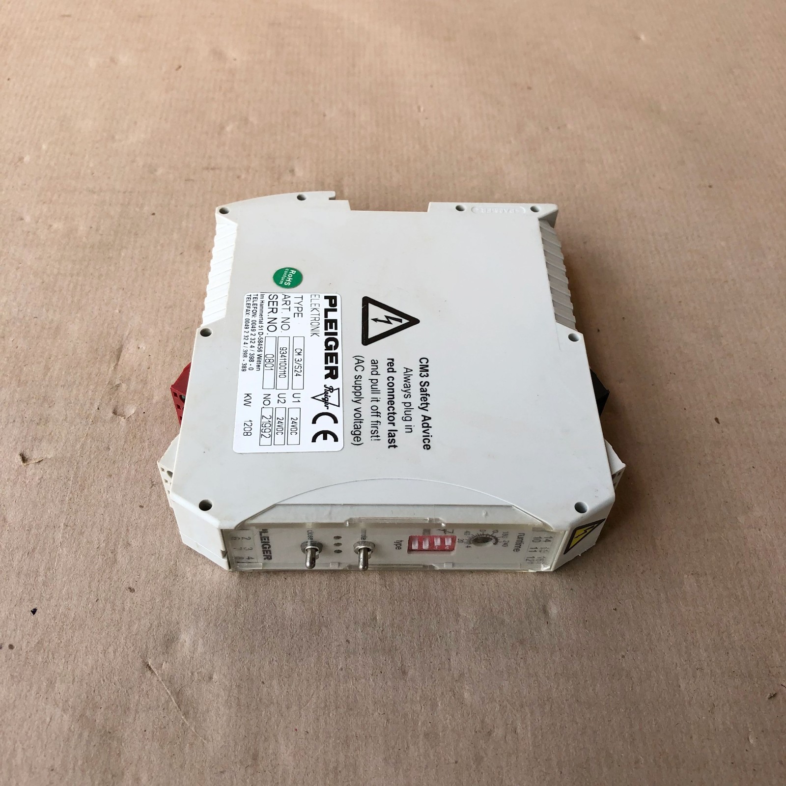 PLEIGER CM3 S24 CONTROL MODULE 9341100110