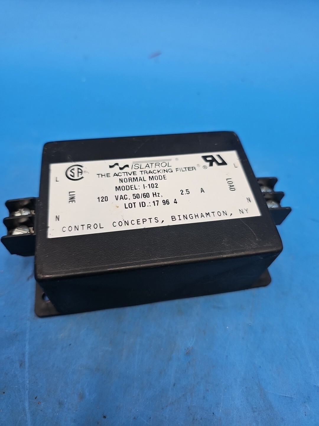 Islatrol I-102 Active Tracking Filter