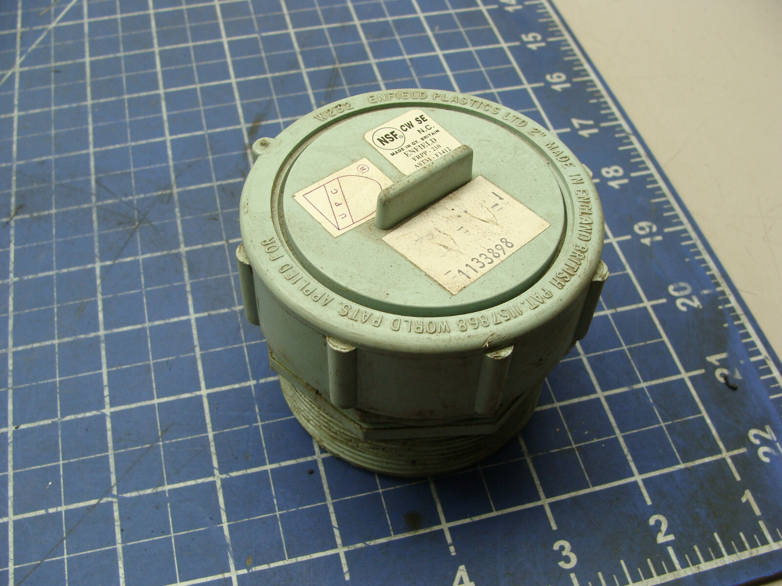 ENFIELD FRPP-210 ASTM-F1412 W162 2″ COUPLING W/END CAP W232