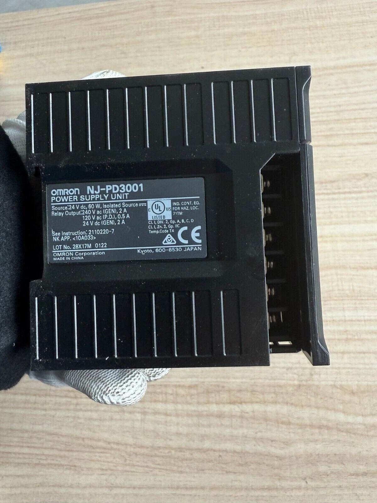 OMRON NJ501-1340 CPU UNIT&NJ-PD3001&CJ1W-EIP21 UNITS