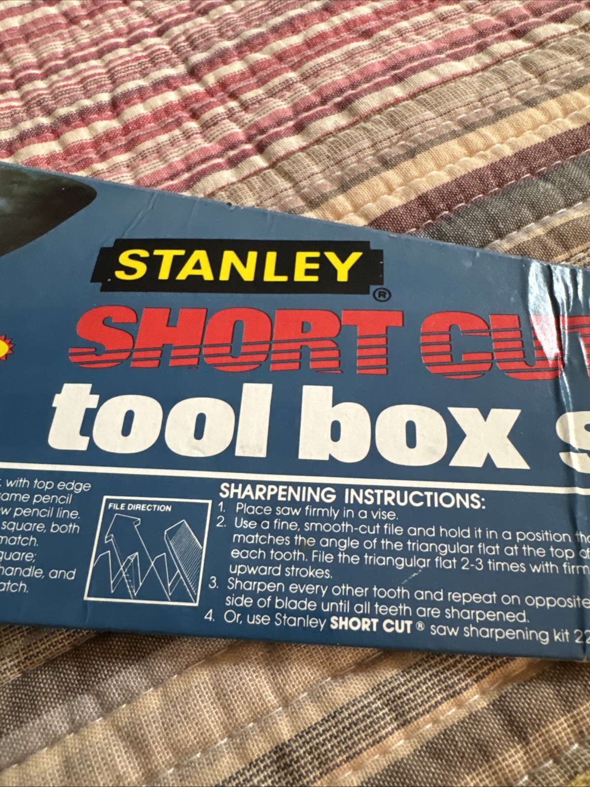 Stanley 15-334 Shortcut Toolbox Saw Hardened Teeth Hardwood Handle 15″ Blade