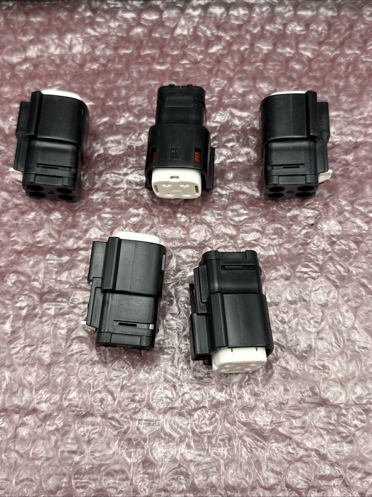 19432-0001 DC Connector, 4Ckt Female Recpt 10-12AWG Pack of 5 Molex NEW